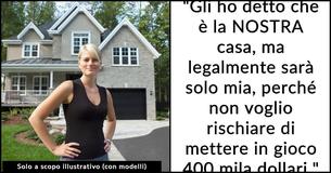 Il fidanzato guadagna il minimo salariale così la fidanzata rifiuta la sua richiesta di diventare co-proprietario della casa