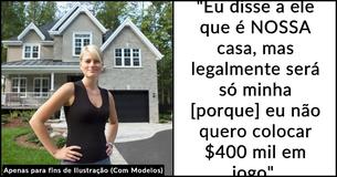 Namorado recebe salário mínimo, então namorada nega seu pedido de ser o coproprietário da casa