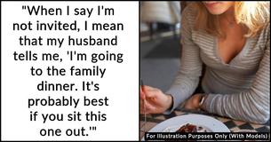 Wife Crashes Her Husband's Family Dinner After Regularly Being Excluded From It