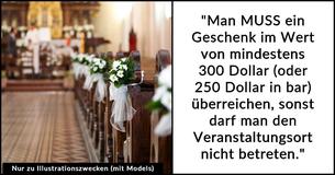 Braut verärgert Schwester mit "Teilnahmebedingungen" für ihre Hochzeit: Kein Eintritt ohne 300-Dollar-Geschenk