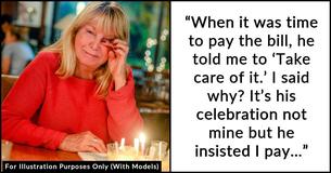 Husband Accuses Wife Of Being ‘Bitter’ At His Celebration Dinner After She Doesn’t Pay The Bill