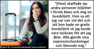 En kvinna bryter upp med sin pojkvän på flygplatsen efter att hans mamma gett henne en "gratis bussbiljett