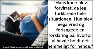 Gravid kvinde bruger sin ven som sæddonor, men føler  "skyldig" over at hans kone intet vidste