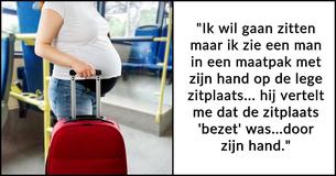 Zwangere vrouw maakt scène op bus nadat man weigert zijn hand van lege stoel weg te halen voor haar