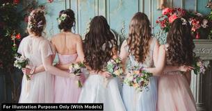 Innovative Bride Allows Bridesmaids To Repurpose Their Old Wedding Dresses For Her Ceremony