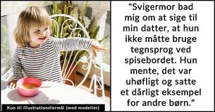Svigermor klager over kvindes døve datters brug af tegnsprog og skaber splid i familien