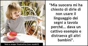 La rabbia della nonna per la nipote sorda che usa il linguaggio dei segni a tavola provoca una lite familiare
