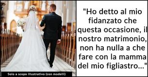 La sposa si rifiuta di lasciare che il figliastro proietti la presentazione della sua mamma defunta al suo matrimonio
