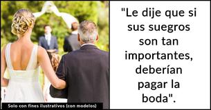 Un padre se niega a pagar la boda de su hija después de que "excluyeran" a la nueva familia de este del evento