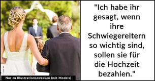 Vater weigert sich, für die Hochzeit seiner Tochter zu bezahlen, nachdem seine Familie davon "ausgeschlossen" wurde