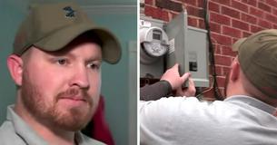 Elektricien herstelt gratis de kapotte verwarming van een koppel voor ze hem nietsvermoedend terugbellen voor een tweede controle