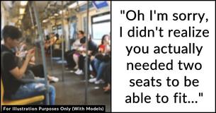 Man Regrets Insulting Woman's Weight Because She Wouldn't Move Her Purse To Free Up Subway Seat