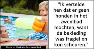 Ouders 'eisen' dat man zijn privézwembad heropent, dat hij sloot nadat kinderen uit de buurt het beschadigd hadden