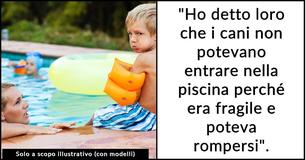 I genitori "pretendono" che un uomo riapra la propria piscina privata che aveva chiuso dopo che i bambini del quartiere l'avevano danneggiata