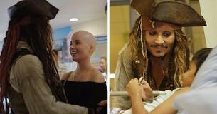 Johnny Depp Shares Sweet Moments With Fans By Reprising Role Of Captain Jack Sparrow