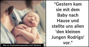 Im 8. Monat schwangere Witwe bricht in Tränen aus, da ihre Schwester ihr Neugeborenes nach ihrem toten Ehemann benennt