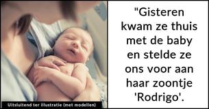 8 maanden zwangere weduwe is ontzet omdat zus haar pasgeborene de naam gaf van haar overleden echtgenoot