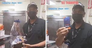 Fast Food Worker Gifted Lackluster Goodie Bag For 27 Years Of Service