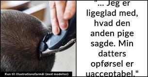 Far barberer 16-årig datters hoved som straf for at "mobbe" en kræftramt elev