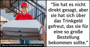 Mann hilft einem Lieferfahrer, der bei einer Bestellung von 938 Dollar nur 20 Dollar Trinkgeld bekommen hat, und spricht damit die Trinkgeldkultur an