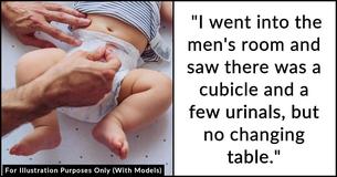 Father Panics After Woman Screams At Him For Changing Baby's Diaper In Ladies' Restroom