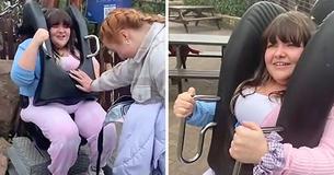 Eine Frau mit Übergröße lädt einen "Fat Girl"-Leitfaden hoch, um dagegen anzukämpfen, dass Themenparks größere Menschen nicht einbeziehen