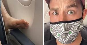 Man Gets Praise For His Way Of Handling Plane Passenger Resting Bare Feet On His Armrest