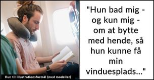 Mand nægter at skifte flysæde med en mor, så hun kan sidde ved siden af sit barn, og udtaler: "Det er ikke mit problem"