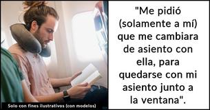 Se negó a cambiar de asiento en el avión para que una madre pudiera sentarse con su hija pequeña, porque "no es mi problema"