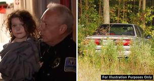Missing 4-Year-Old Girl Rescued From Woodlands Thanks To Quick Instincts Of Police Officer