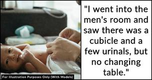Dad Changing Baby’s Diaper In Women’s Restroom Told To ‘Get Out’ Receives Online Support