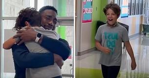 Un padre sorprendió a su hijastra en su escuela revelándole que la va a adoptar