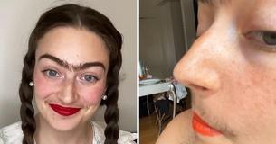 Una mujer dejó de afeitarse el bigote y su uniceja y dice que le ha facilitado la vida