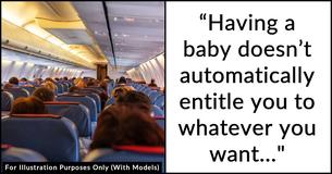 Man Backed For Denying Mom’s Request To Switch Plane Seats For Her Baby & Husband’s Comfort