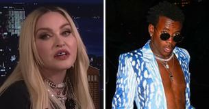 El hijo de Madonna sorprende con un vestido rojo a juego mientras asiste a un combate de boxeo con su famosa madre