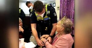 Police Crash Woman's 100th Birthday Party To 'Arrest' Her As Part Of Her Bucket List