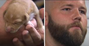 Kayakers Rescue Puppies Found In Sack Floating Down River