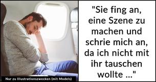 Mann sagt Mutter, dass sie seinen Fensterplatz im Flugzeug nicht nehmen kann, um in der Nähe ihrer Kinder zu sein, und das Internet stimmt zu