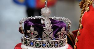 Die funkelnde Krone auf dem Sarg der Queen wurde von der Monarchin nur selten getragen
