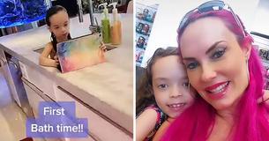 Coco Austin Stirs Up Parenting Debate After Giving 6-Year-Old Daughter Bath In Kitchen Sink