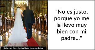 Un novio "narcisista" insiste en que su prometida vaya al altar con "otra persona" que no sea su padre