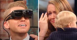 Blind Man Can See Wife And Son's Faces For The First Time Thanks To The Power Of Technology