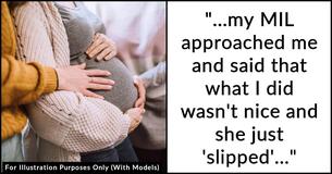 Pregnant Woman Publicly Shames Mother-In-Law After Touching Her Belly Despite Asking Her To Stop