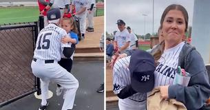 Granddaughter Surprises 84-Year-Old Grandpa At Baseball Game & Leaves Him In Tears