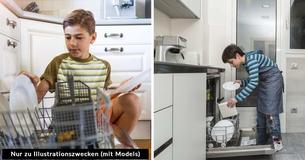 Mutter brachte ihrem Sohn schon früh Hausarbeit bei, denn "Hausarbeit ist nicht nur etwas für Frauen"