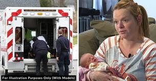 Expectant Mom Gives Birth While Standing In Her Driveway With Help Of EMTs