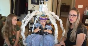 Mom Transforms Daughter's Wheelchair Into Cinderella's Carriage To Fulfill Her Dream Of Being A Real-Life Princess