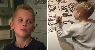 Boy Reprimanded For Drawing Gets Hired By Restaurant To Design Its Wall Art