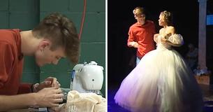 Teen Teaches Himself To Sew And Makes Dream Prom Dress For His Date