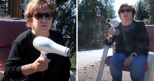 Grandma Stops Cars From Speeding By Using Her Hair Dryer As A Fake Radar